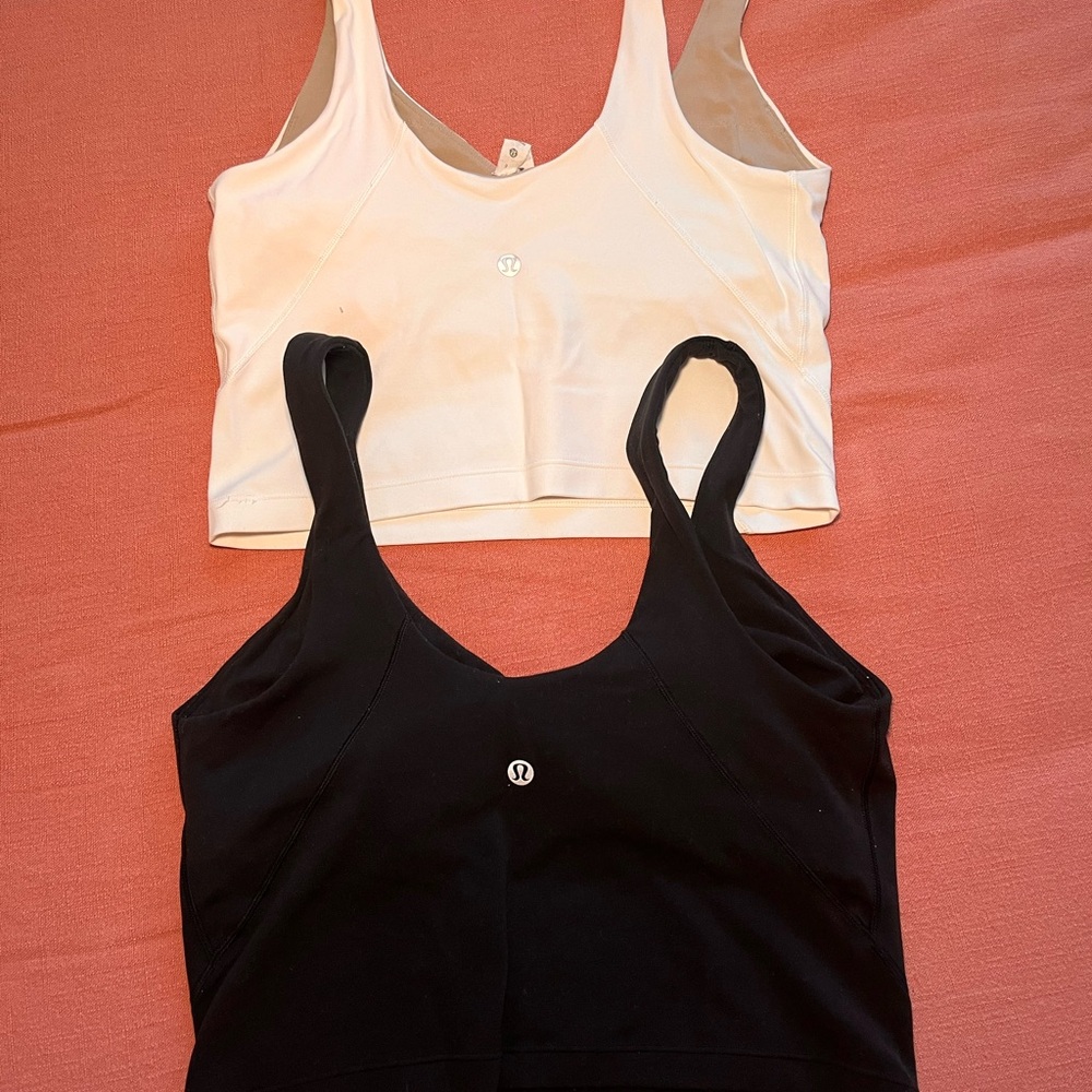 Set of TWO Lululemon size 6 align tanks